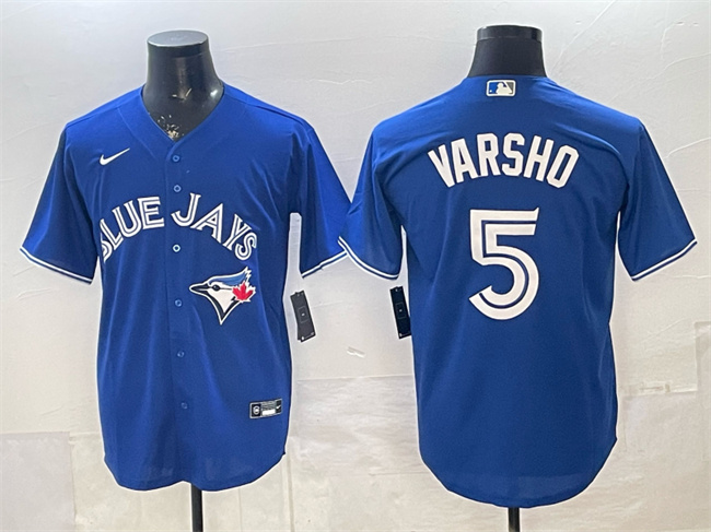 Toronto Blue Jays #5 Daulton Varsho Royal 2025 Cool Base Stitched Baseball Jersey Toronto Blue Jays #5 Daulton Varsho Royal 2025 Cool Base Stitched Baseball Jersey