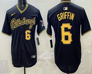 Pittsburgh Pirates #6 Konnor Griffin Black Alternate Limited Jersey