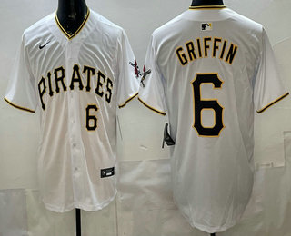 Pittsburgh Pirates #6 Konnor Griffin White Limited Jersey