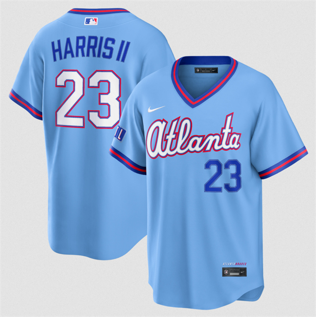 Atlanta Braves #23 Michael Harris II Powder Blue 2026 City Connect Stadium Stitched Baseball Jersey