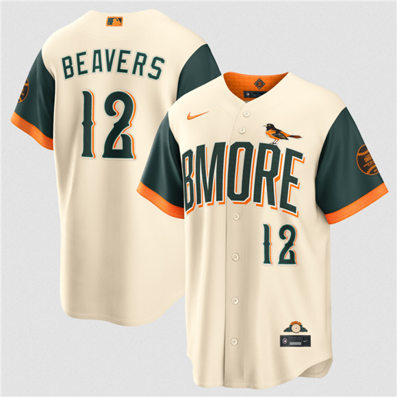 Baltimore Orioles #12 Dylan Beavers Natural 2026 City Connect Stadium Stitched Baseball Jersey