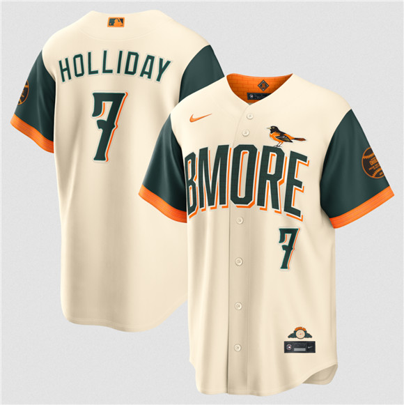 Baltimore Orioles #7 Jackson Holliday Natural 2026 City Connect Stadium Stitched Baseball Jersey