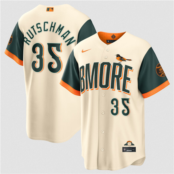 Baltimore Orioles #35 Adley Rutschman Natural 2026 City Connect Stadium Stitched Baseball Jersey