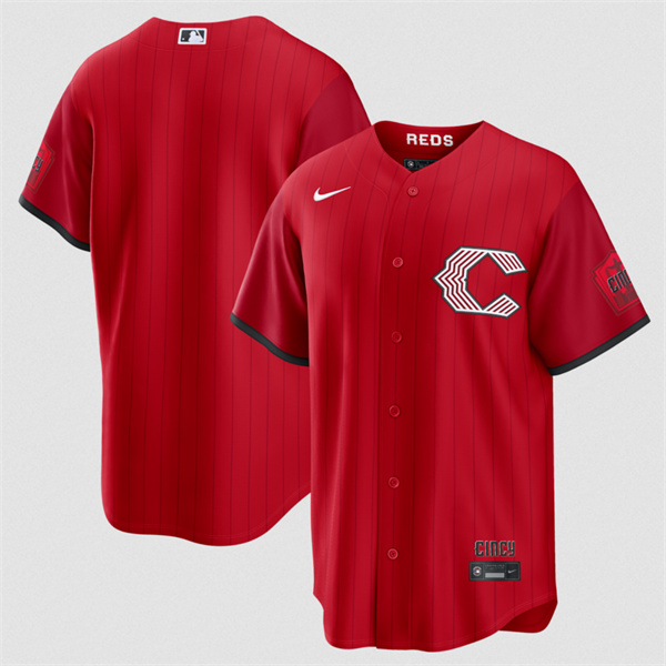 Cincinnati Reds Blank Red 2026 City Connect Stadium Stitched Baseball Jersey