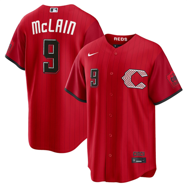 Cincinnati Reds #9 Matt McLain Red 2026 City Connect Stadium Stitched Baseball Jersey