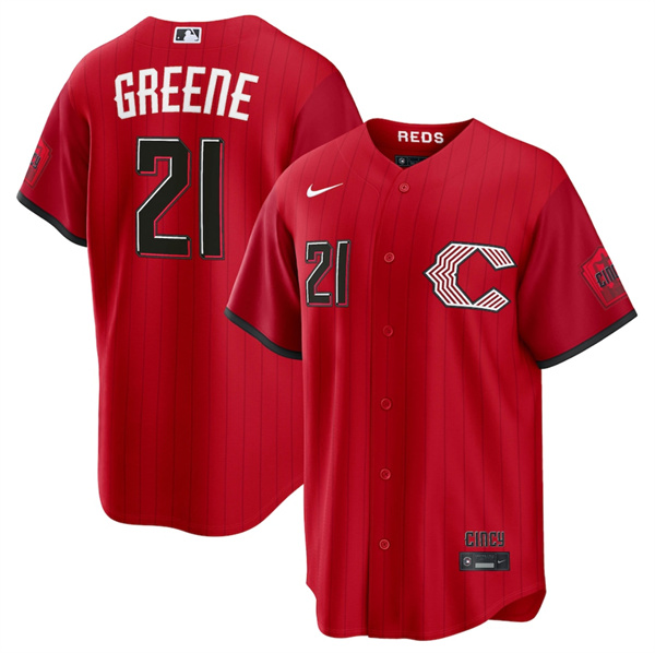 Cincinnati Reds #21 Hunter Greene Red 2026 City Connect Stadium Stitched Baseball Jersey