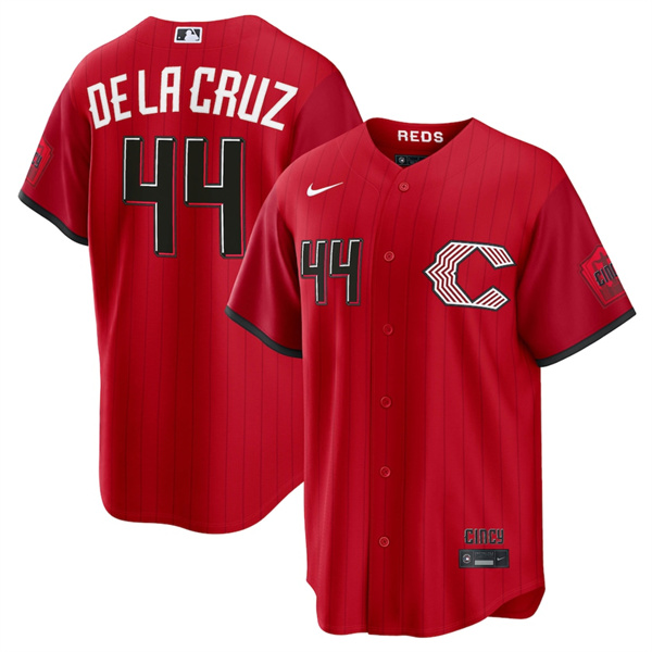 Cincinnati Reds #44 Elly De La Cruz Red 2026 City Connect Stadium Stitched Baseball Jersey