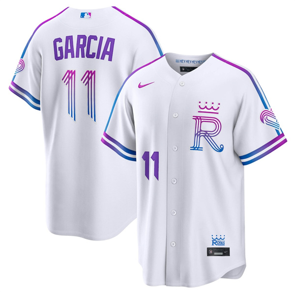 Kansas City Royals #11 Maikel Garc??a White 2026 City Connect Stadium Stitched Baseball Jersey