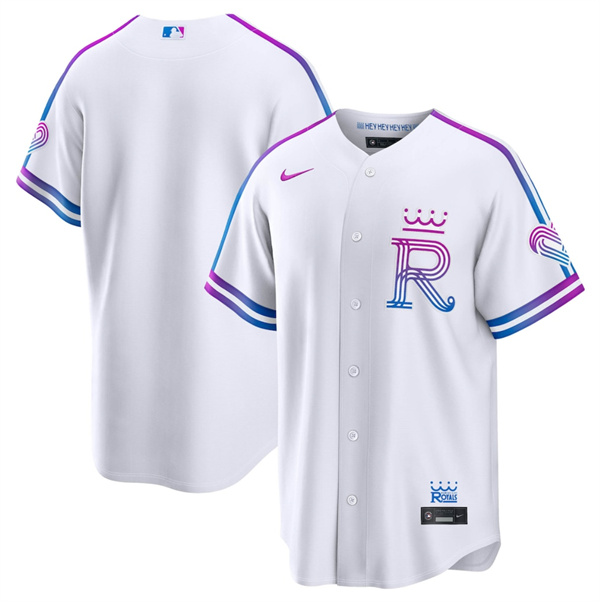 Kansas City Royals Blank White 2026 City Connect Stadium Stitched Baseball Jersey