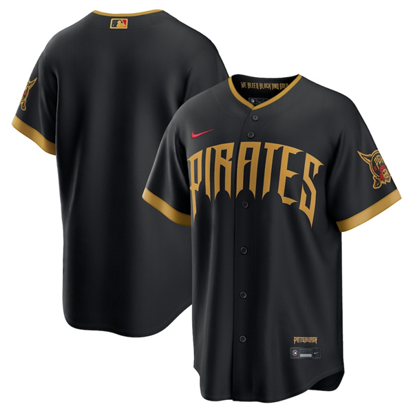 Pittsburgh Pirates Blank Black 2026 City Connect Stadium Stitched Stitched Baseball Jersey
