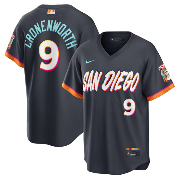 San Diego Padres #9 Jake Cronenworth Obsidian 2026 City Connect Stadium Limited Stitched Baseball Jersey