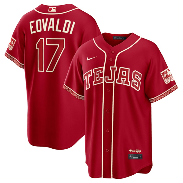 Texas Rangers #17 Nathan Eovaldi Red 2026 City Connect Stadium Stitched Baseball Jersey