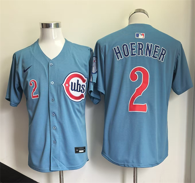 Chicago Cubs #2 Nico Hoerner Blue 2026 2nd Alternate Limited Stitched Baseball Jersey