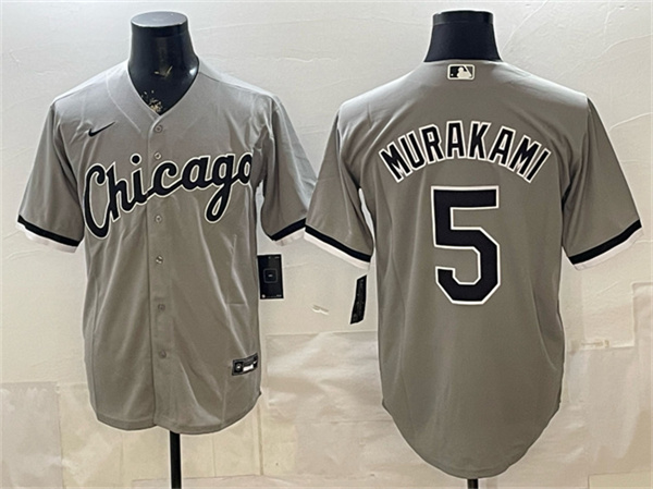 Chicago White Sox #5 Munetaka Murakami Gray Stitched Baseball Jersey