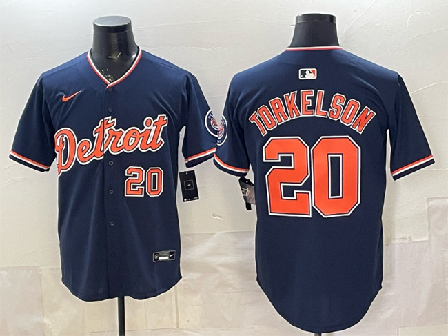 Detroit Tigers #20 Spencer Torkelson Navy 2026 Alternate Vapor Premier Limited Stitched Baseball Jersey