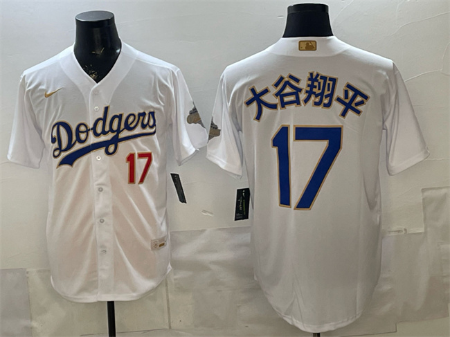 Los Angeles Dodgers #17 ??????? White 2026 Gold Collection Stadium Stitched Baseball Jersey