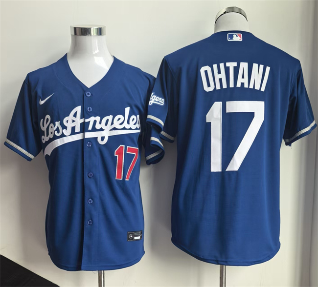 Los Angeles Dodgers #17 Shohei Ohtani Royal 2026 Gold Collection Stadium Stitched Baseball Jersey