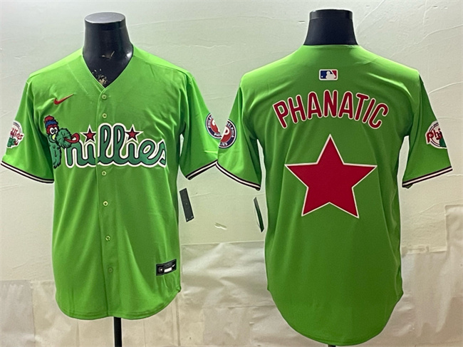 Philadelphia Phillies Light Green Phanatic Limited Stitched Jersey