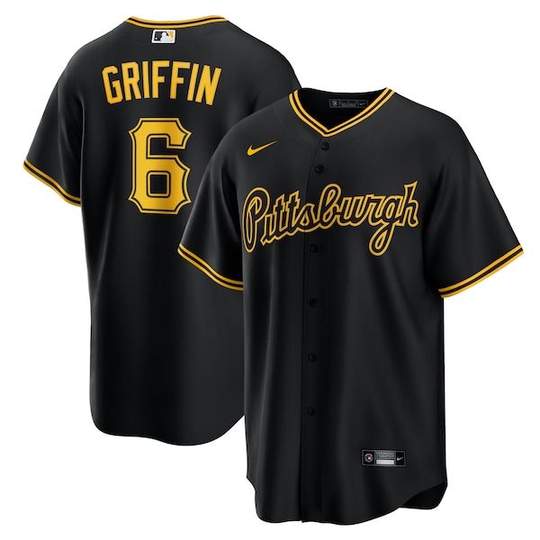 Pittsburgh Pirates #6 Konnor Griffin Nike Black Alternate Replica Jersey