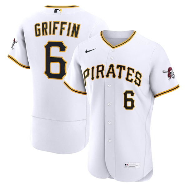 Pittsburgh Pirates #6 Konnor Griffin Nike White Home Authentic Jersey