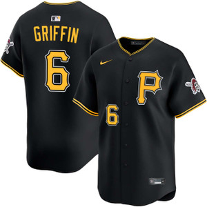 Pittsburgh Pirates #6 Konnor Griffin Nike Black Alt Limited Baseball Jersey