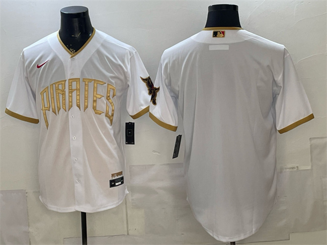 Pittsburgh Pirates Blank White 2026 City Connect Stadium Stitched Baseball Jersey Pittsburgh Pirates Blank White 2026 City Connect Stadium Stitched Baseball Jersey