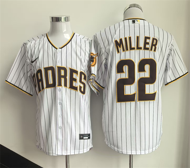 San Diego Padres #22 Mason Miller White Cool Base Stitched Baseball Jersey San Diego Padres #22 Mason Miller White Cool Base Stitched Baseball Jersey