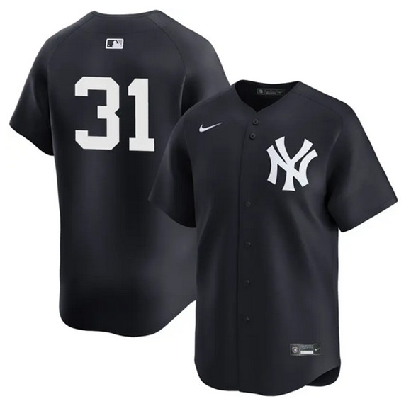 New York Yankees #31 Cam Schlittler Navy 2026 Alternate Limited Stitched Baseball Jersey New York Yankees #31 Cam Schlittler Navy 2026 Alternate Limited Stitched Baseball Jersey