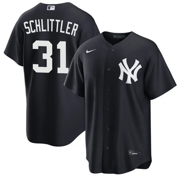 New York Yankees #31 Cam Schlittler Navy 2026 Alternate Stitched Baseball Jersey New York Yankees #31 Cam Schlittler Navy 2026 Alternate Stitched Baseball Jersey