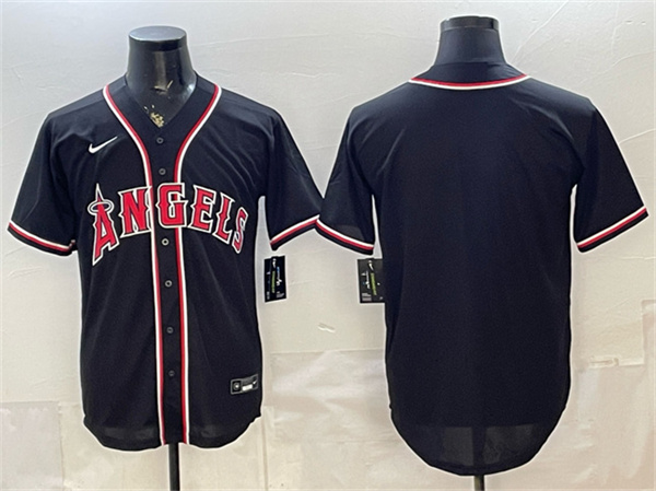 Los Angeles Angels Blank 2026 Fashion Black Out Stitched Baseball Jersey