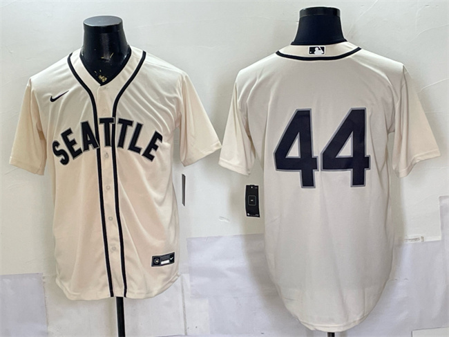 Seattle Mariners #44 Julio Rodr??guez Cream Alternate Stitched Baseball Jersey