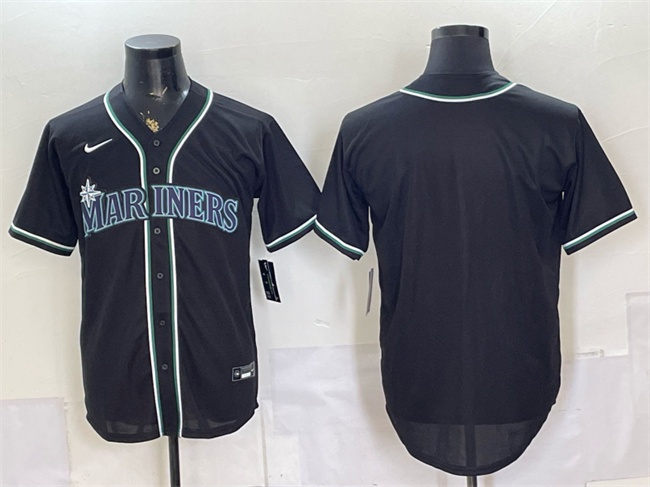 Seattle Mariners Blank 2026 Fashion Replica Black Out Stitched Baseball Jersey