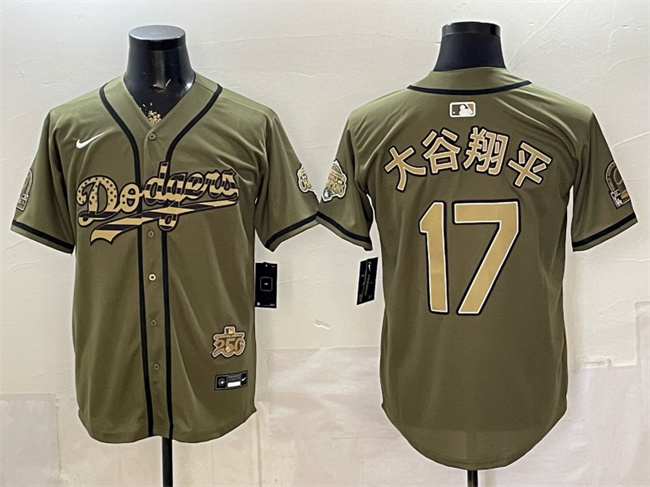 Los Angeles Dodgers #17 ??????? Olive 2026 Armed Forces Day Stitched Baseball Jersey
