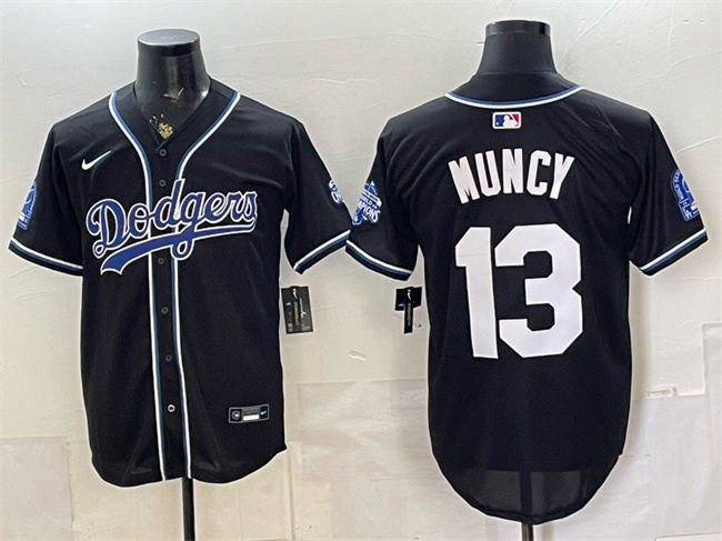 Los Angeles Dodgers #13 Max Muncy B2B Champs 2026 Black Out Style Vapor Limited Stitched Baseball Jersey