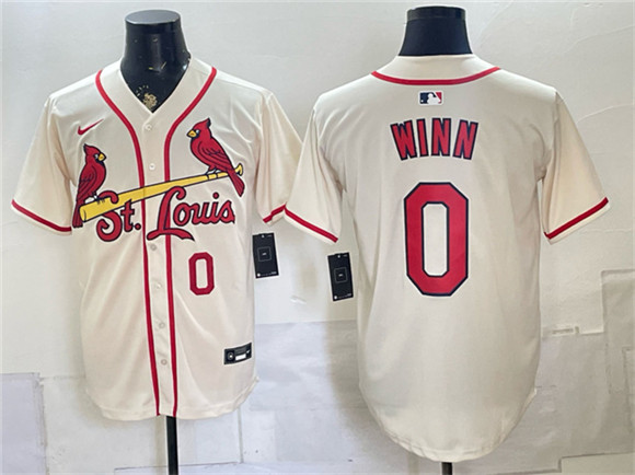 St. Louis Cardinals #0 Masyn Winn Cream Limited Stitched Baseball Jersey