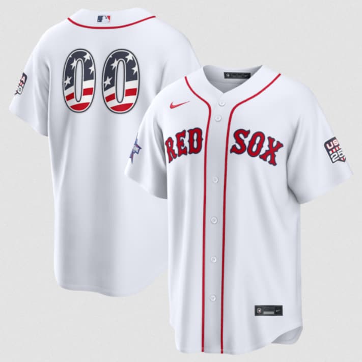 Boston Red Sox Active Player Custom White 2026 All-Star Edition Stars & Stripes & USA 250 Fourth of July Home Stadium Stitched Baseball Jersey Boston Red Sox Active Player Custom White 2026 All-Star Edition Stars & Stripes & USA 250 Fourth of July Home Stadium Stitched Baseball Jersey