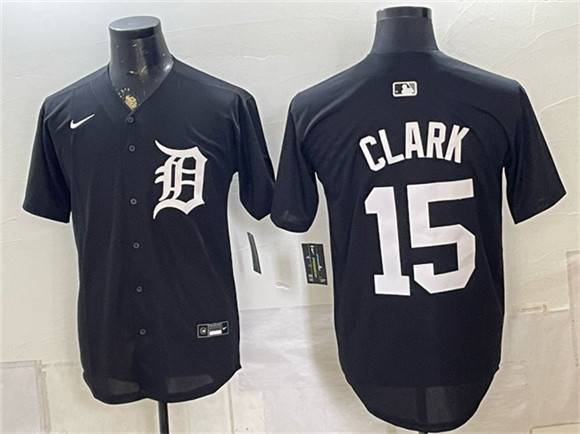 Detroit Tigers #15 Max Clark Black 2026 Cool Base Stitched Baseball Jersey
