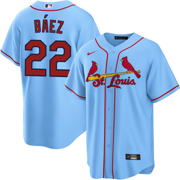 St. Louis Cardinals #22 Joshua Baez Blue Cool Base Stitched Baseball Jersey