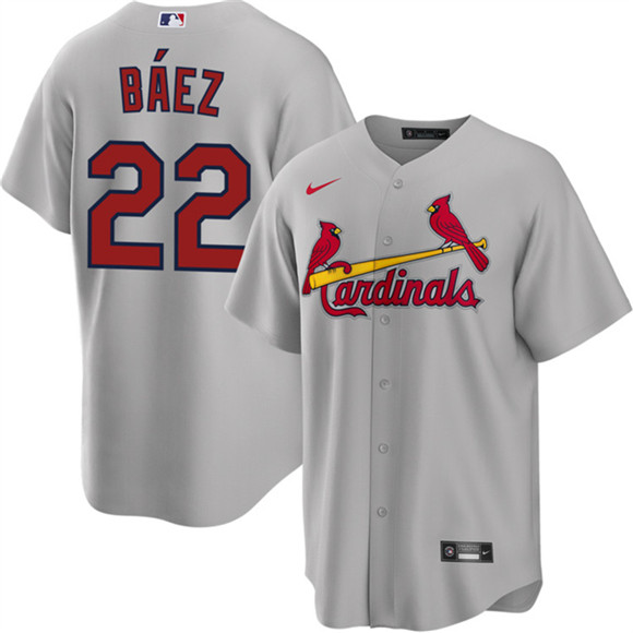 St. Louis Cardinals #22 Joshua Baez Gray Cool Base Stitched Baseball Jersey