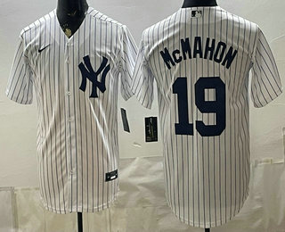 New York Yankees #19 Ryan McMahon White Cool Base Stitched Jersey