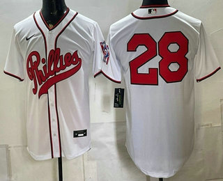 Philadelphia Phillies #28 Alec Bohm White 2026 Field of Dreams Stadium Stitched Jersey