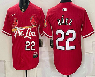 St. Louis Cardinals #22 Joshua Baez Red Limited Jersey