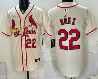 St. Louis Cardinals #22 Joshua Baez Cream Limited Jersey
