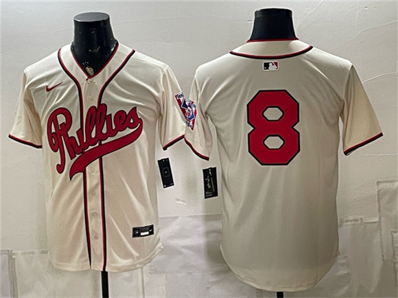 Philadelphia Phillies #8 Nick Castellanos Cream 2026 Field of Dreams Stadium Stitched Baseball Jersey