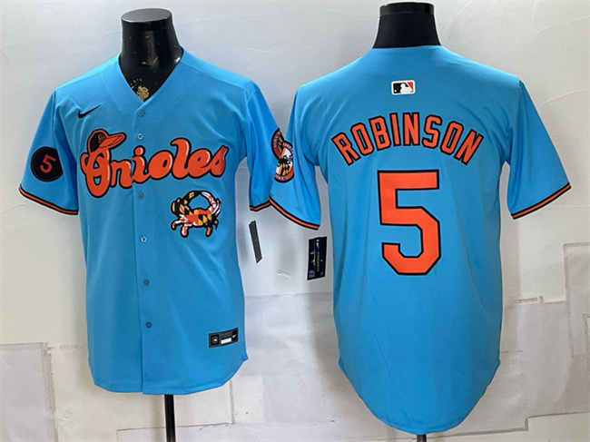 Baltimore Orioles #5 Brooks Robinson Blue With Patch Vapor Premier Limited Stitched Baseball Jersey Baltimore Orioles #5 Brooks Robinson Blue With Patch Vapor Premier Limited Stitched Baseball Jersey