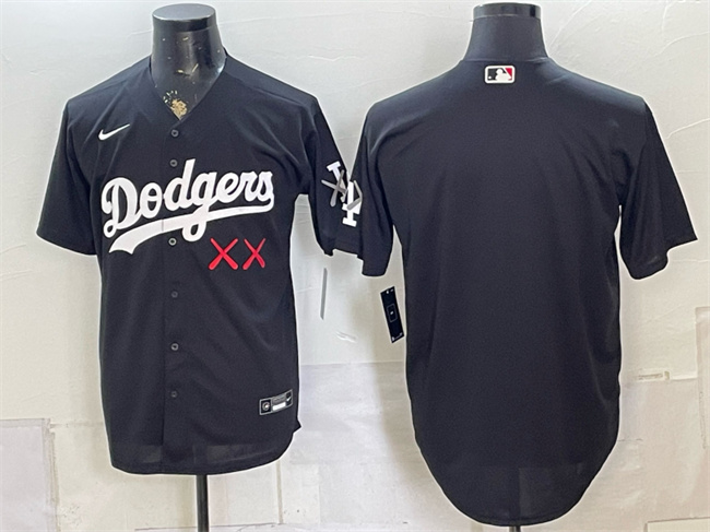 Los Angeles Dodgers x KAWS Black Vapor Premier Limited Stitched Baseball Jersey