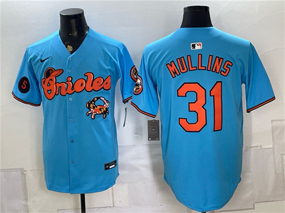 Baltimore Orioles #31 Cedric Mullins Blue With Patch Vapor Premier Limited Stitched Baseball Jersey Baltimore Orioles #31 Cedric Mullins Blue With Patch Vapor Premier Limited Stitched Baseball Jersey