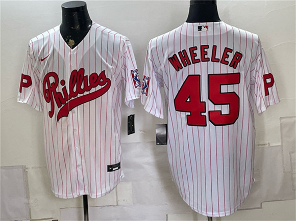 Philadelphia Phillies #45 Zack Wheeler White 2026 Field of Dreams Stadium Stitched Baseball Jersey