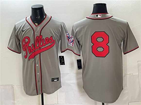 Philadelphia Phillies #8 Nick Castellanos Gray 2026 Field of Dreams Stadium Stitched Baseball Jersey