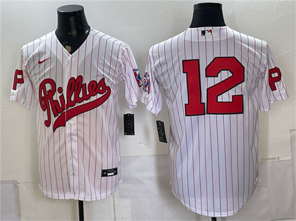 Philadelphia Phillies #12 Kyle Schwarber White 2026 Field of Dreams Stadium Stitched Baseball Jersey